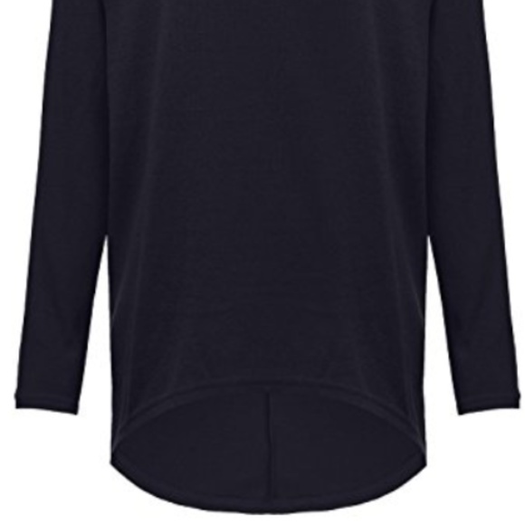 Navy Blue hi low top - Picture 3 of 4